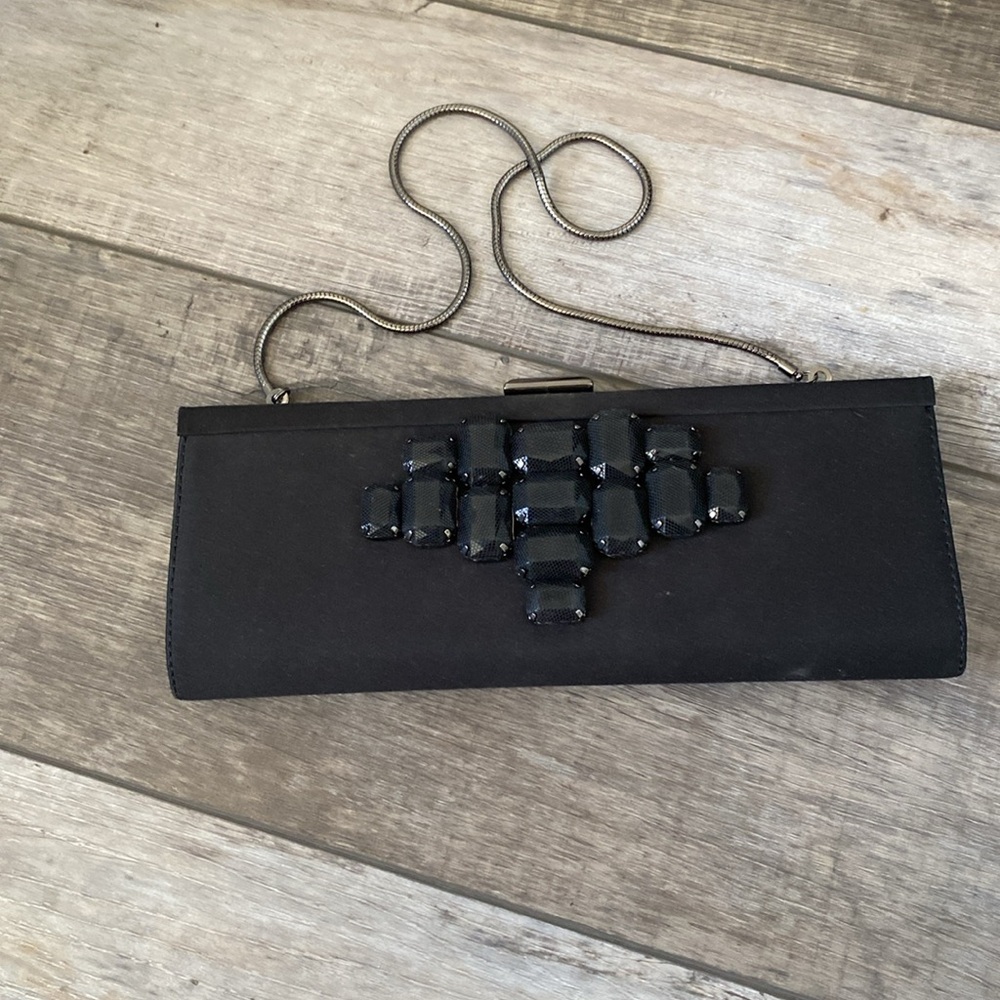 Banana Republic Black Clutch /shoulder evening Elegant bag